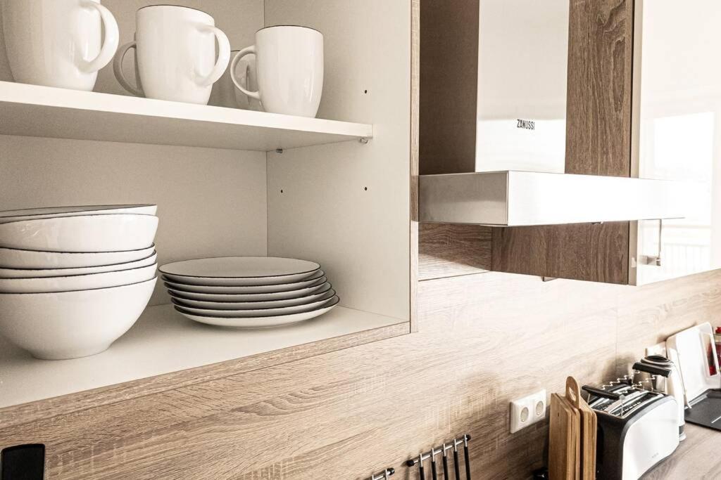 Modernes Luxus-Apartment Im Leipziger Zentrum Bagian luar foto