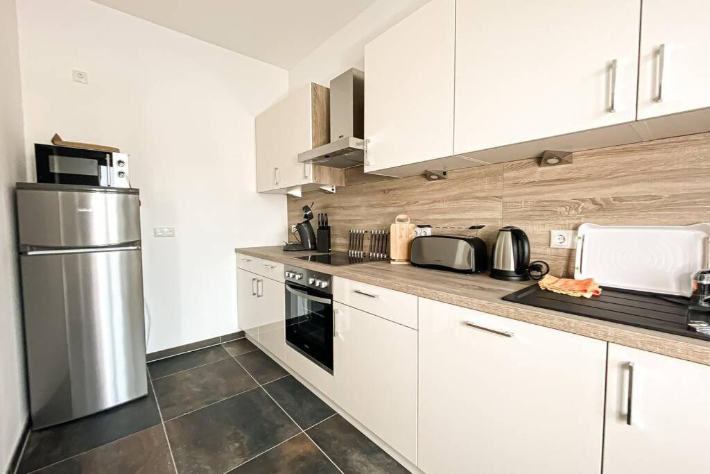 Modernes Luxus-Apartment Im Leipziger Zentrum Bagian luar foto