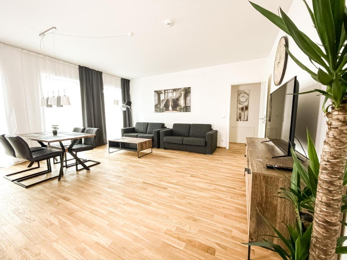 Modernes Luxus-Apartment Im Leipziger Zentrum Bagian luar foto