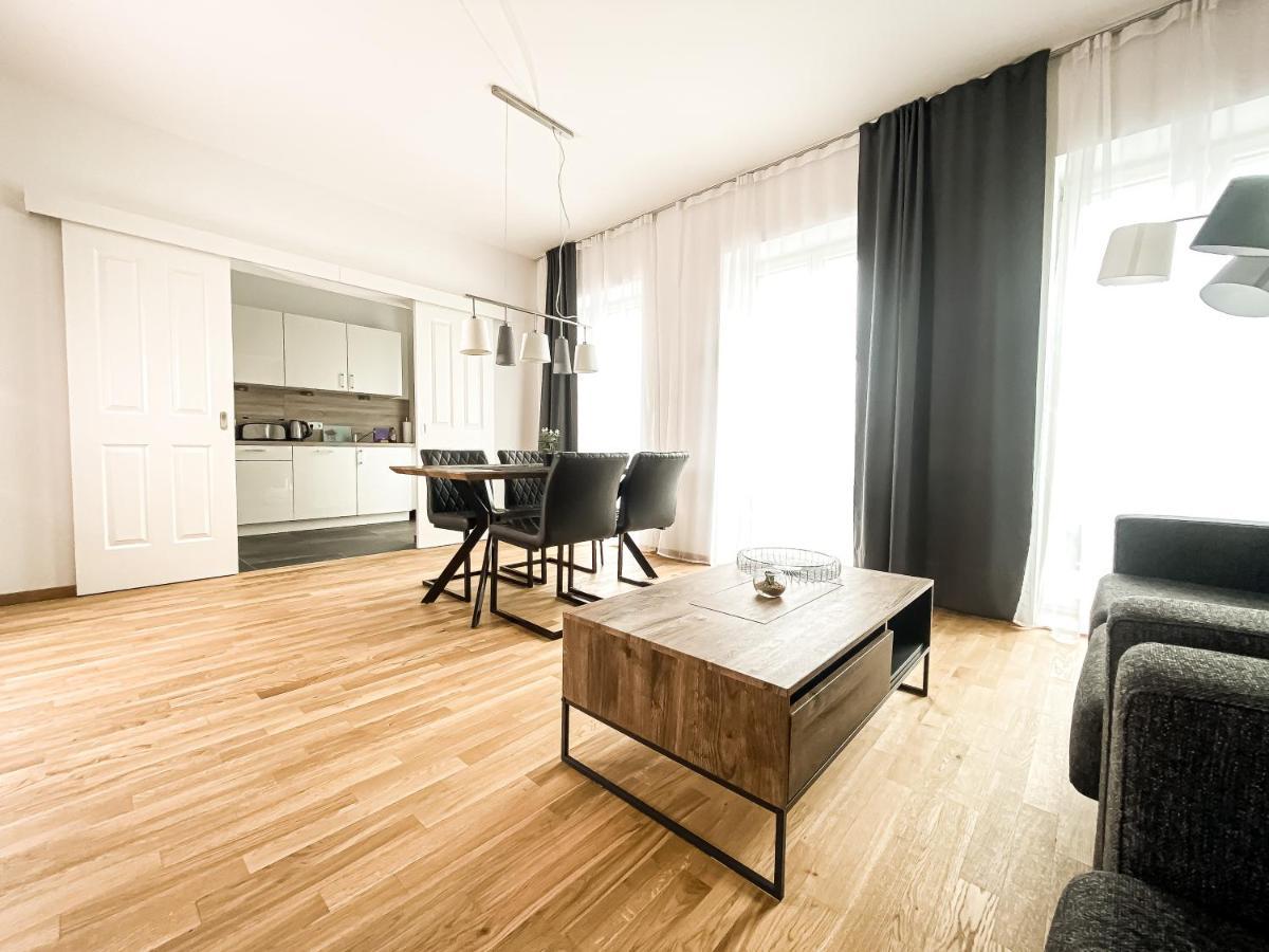 Modernes Luxus-Apartment Im Leipziger Zentrum Bagian luar foto